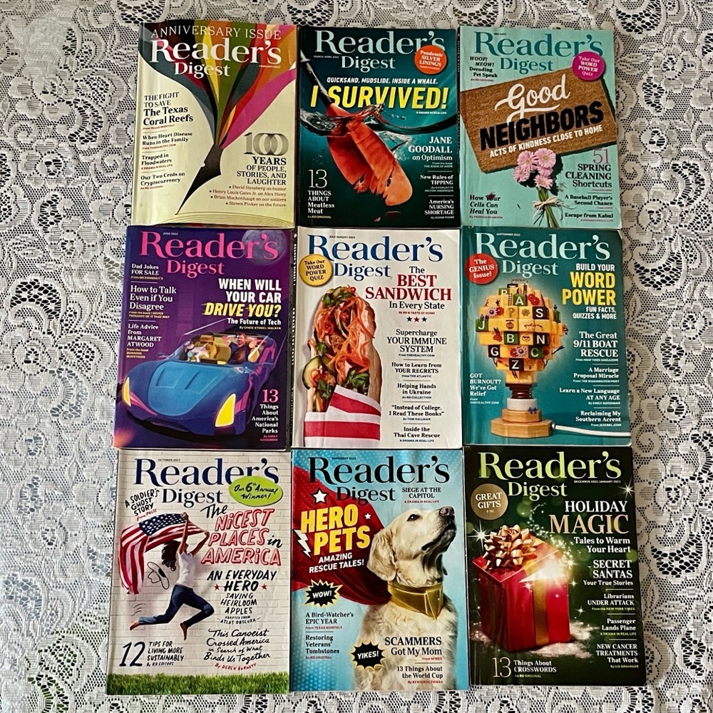 Reader’s Digest 2022 Lot of 9